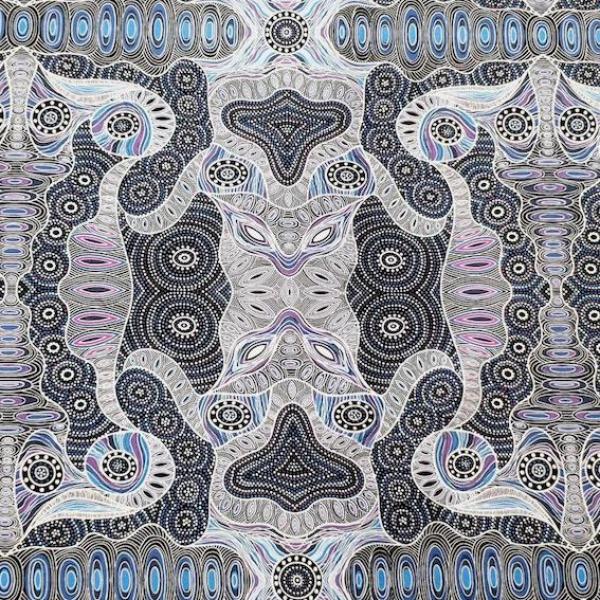 PURPLE REGENERATION Aborigines Stoff aus Australien